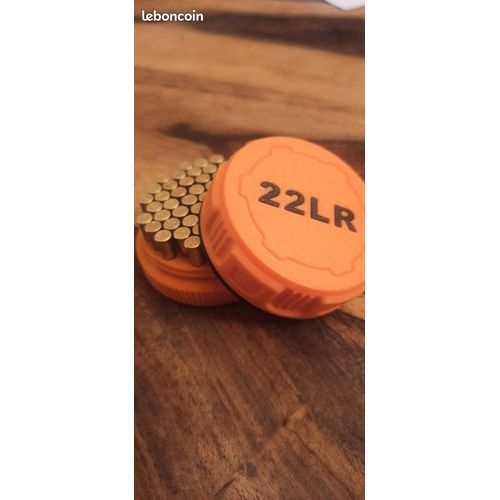 Boîte À Munitions 22lr  Orange Et Noire Étanche Et Solide 50+5