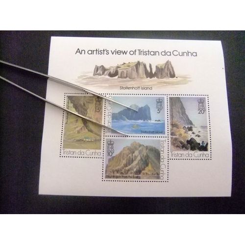 51 Tristan Da Cunha 1980 / Vues Artistiques Du Peintre Roland Sversson / Yvert Bloc 10 Mnh