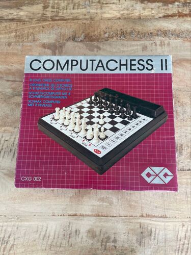 Computachess Ii - Jeu D’Échecs Électronique Vintage Cxg 002 Avec Boîte Et Manuel”