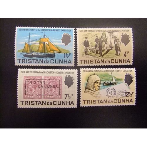 51 Tristan Da Cunha 1971 / Expédition Shackleton-Rowett / Yvert 153 / 156 Mnh