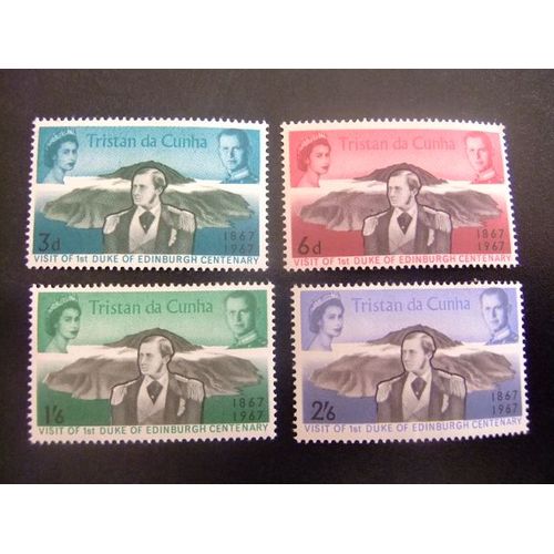 51 Tristan Da Cunha 1967 / Visite Centenaire Du Prince Alfred / Yvert 109 / 112 Mnh