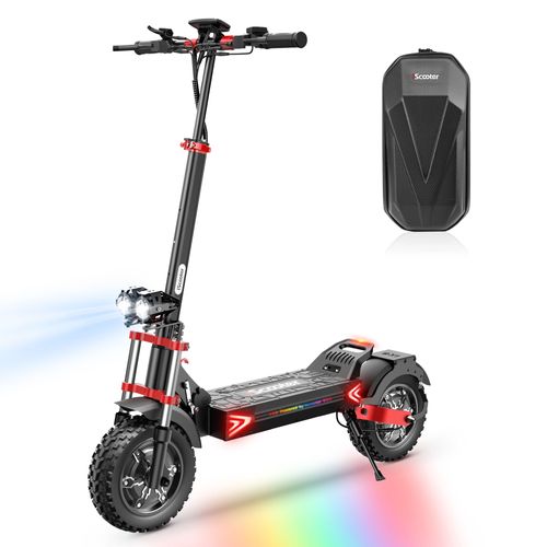 Trottinette Électrique Tout-Terrain Iscooter Ix8 : Double Moteur 2 400 W, Autonomie De 60 Km, Pneus 12 Pouces, Double Frein À Disque, Charge Utile De 150 Kg