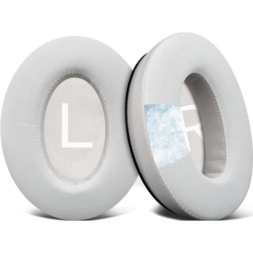 Coussinets pour Casque Bose QuietComfort 45 (QC45) - Mousse de Bruit à Haute densité - Gel de Refroidissement - Gris
