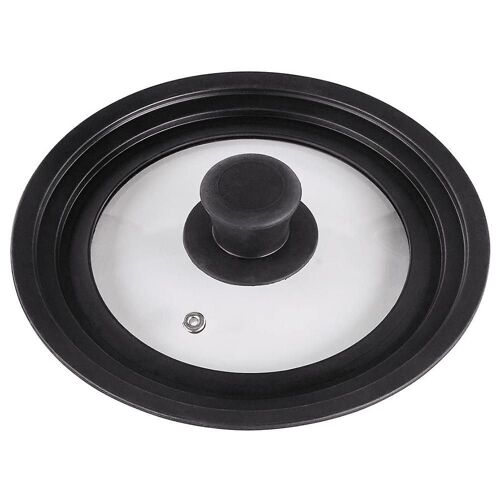 Couvercle Universel Pour Casseroles Et Poêles De 16, 18 Et 20 Cm, Verre Trempé, Résistant À La Chaleur, Design Compact