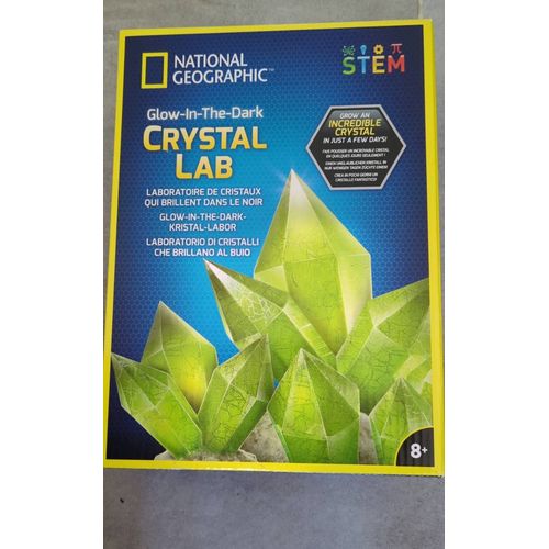 Crystal Lab laboratoire de cristaux qui brillent National Geographic 8+
