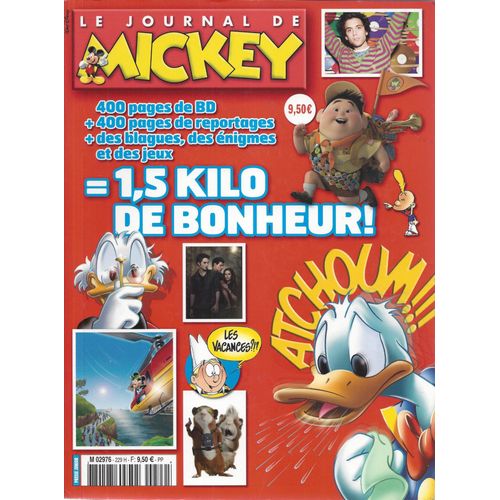Album Du Journal De Mickey 229 - 1,5 Kilo De Bonheur!