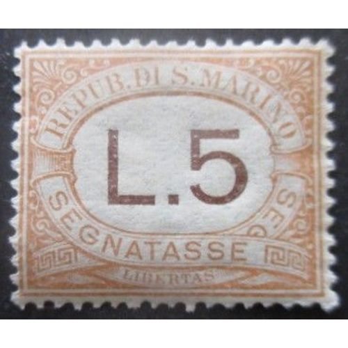 Saint-Marin Taxe N°26 Neuf ** Cote 75 Euros