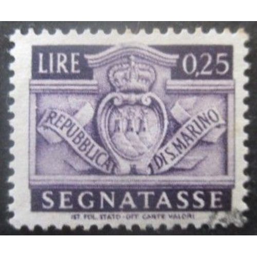 Saint-Marin Taxe N°67 Oblitéré
