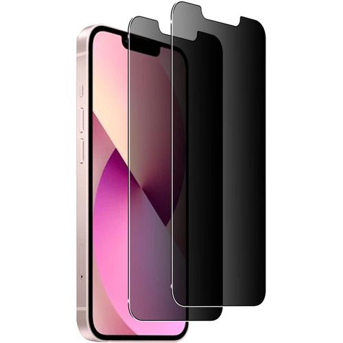 CAUC-Verre Trempé Anti-Espion Compatible avec iPhone 14 / iPhone 13 / iPhone 13 Pro [2 pièces], Protection Écran de Confidentialité Film Privacy Screen Protector 9H Dureté Anti-Spy Protège Écran