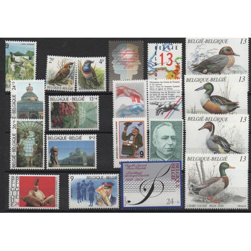 Belgique Timbres Année Complète 1989