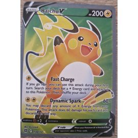 Carte Raichu V Pokémon En Anglais Shrouden Fable