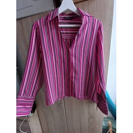 Chemise Rayée Rose