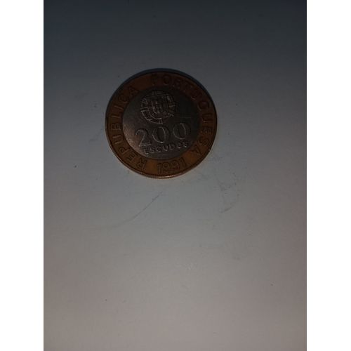 Portugal Pièce De 200 Escudos - Année 1991
