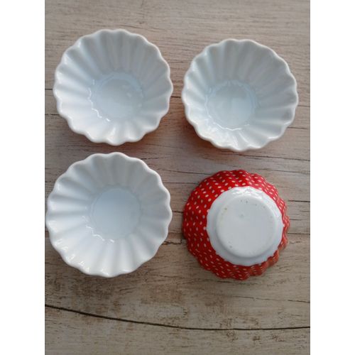 Lot De 4 Coupelles Mini Moules À Tarte - Céramique