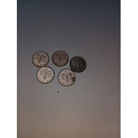 Angleterre Grande Bretagne Lot De 5 Pieces De 5 Pence De 1990 1991/1996 /2000 //2004