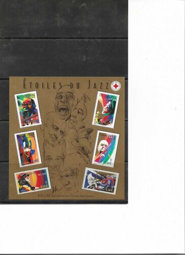 Feuillet Neuf Presonnages Célèbres Étoiles Du Jazz France 2002