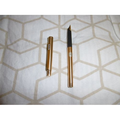 Stylo Plume Papermate Corps Doré Plume Moyenne