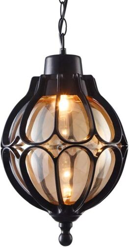 1 Lumière Extérieure Étanche Suspension Tradition Européenne Victoria Verre Lanterne Plafonnier Lustre E27 Décoration Luminaire Pour Cour Villa Balcon Terrasse Allée Jardin