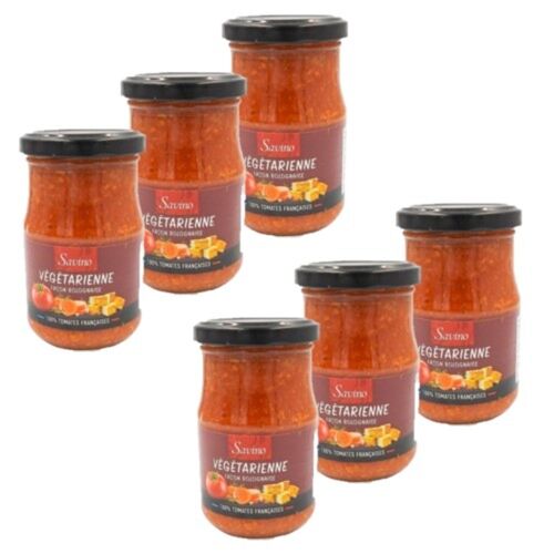 Lot 6x Sauce Végétarienne Façon Bolognaise - Bocal 200g