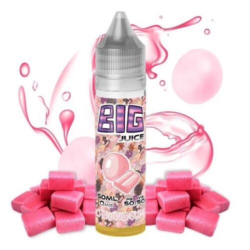 Cigarette's électronique's vapotage : LOT / 3 Flacons 60ml E-liquide 50ml Gout (Violette,Bonbon-petillant,Chewingum) 0mg (BIG-JUICE)