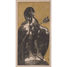 Gravure Sur Bois De Paul Jouve Et François Louis Schmied Pour Les "Poèmes Barbares"