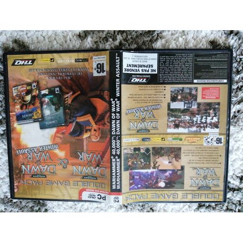 Jeu Pc Cd - Rom : Double Game Pack : Dawn Of War + Down Of War Winter Assault , Jeu Officiel De L'édition 2005 Des World Cyber Games Inclus, Complet Avec Notices Et Codes