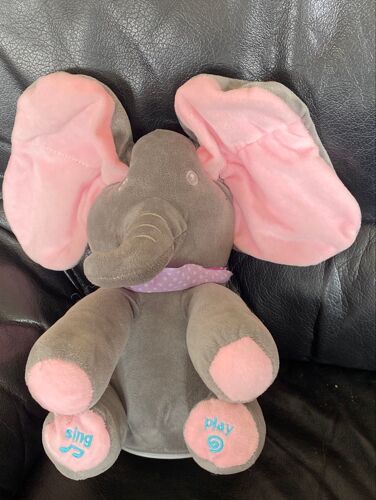 Doudou bibou l éléphant  musicale de 30 cm