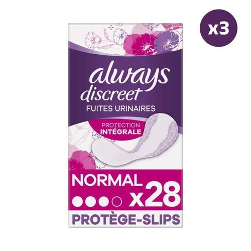 3x28 Protège-Slips Pour Fuites Urinaires Always Discreet 