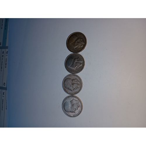 Grece Lot De 4 Pieces De 20 Drachmai 1976 1978 1982 1984