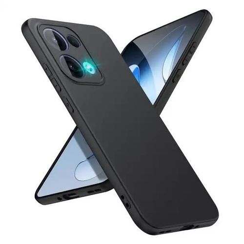 Coque Pour Oppo Reno 13 5g - Housse Etui Silicone Gel Fine + Verre Trempe - Noir