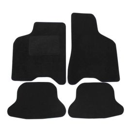 Tapis De Sol Noir Velours Sur Mesure Pour Vw Lupo 1998-2005, Ajustement Précis, Renforcée Dans La Zone De La Pédale