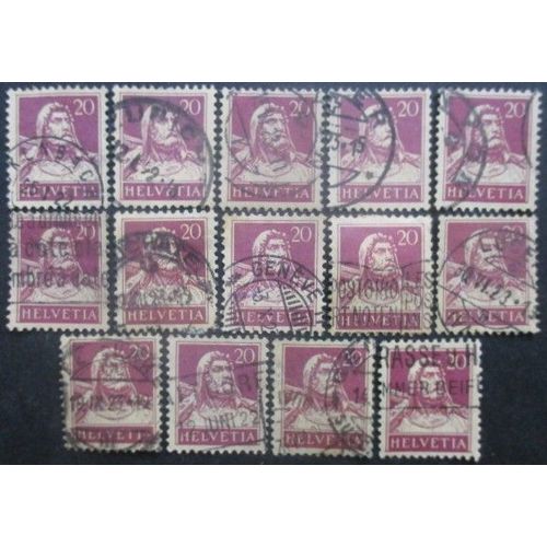 Suisse N°162 X 14 Oblitéré