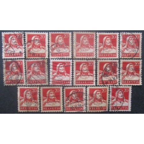 Suisse N°203 X 17 Oblitéré