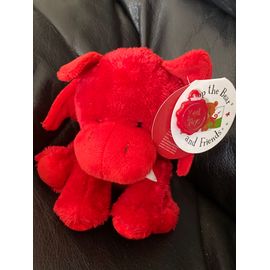 Peluche doudou dragon rouge keep toys pip the bear and friends 16cm