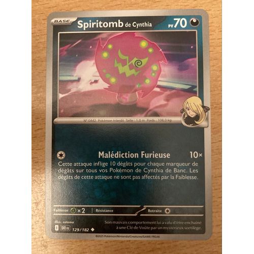 (1908) Spiritomb De Cynthia 129/182 Pokemon 