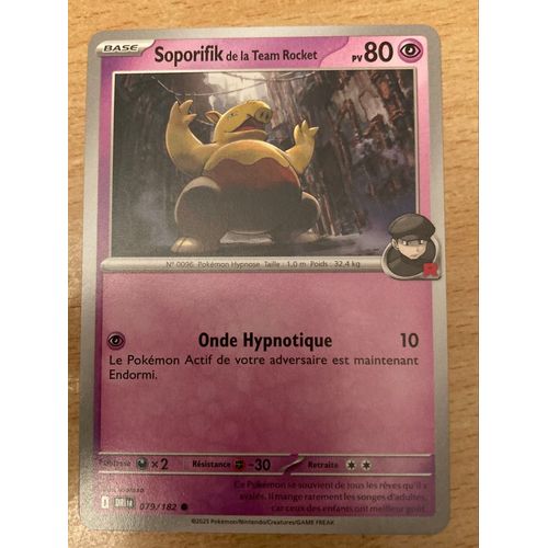 (1904) Soporifik De La Team Rocket 79/182 Pokemon 
