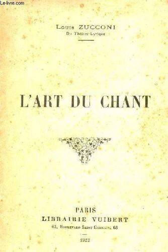 L Art Du Chant.