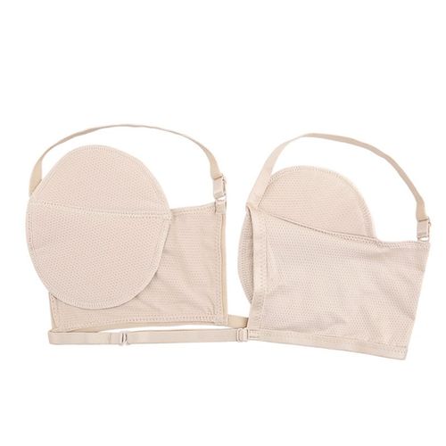 1 Paire De Coussinets De Transpiration Des Aisselles Invisibles Et Lavables Couleur Crème