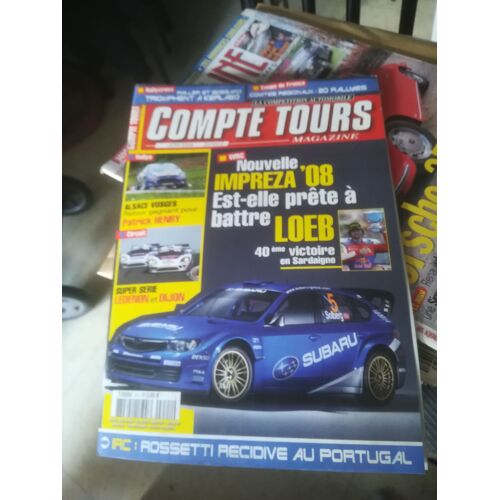 Compte Tours 221 De 2008 Citroen Sport,Alsace