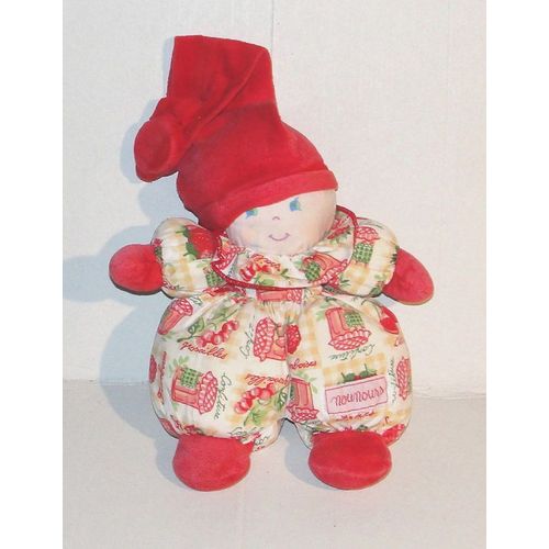 doudou lutin tissus a fleurs nounours
