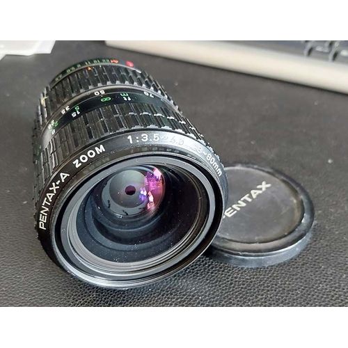 Objectif zoom Pentax 28-80 avec position macro.