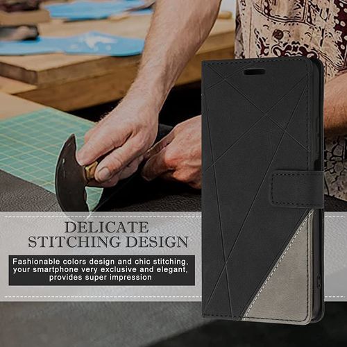 Etui Coque Pour Google Pixel 6a, Protection Housse En Cuir Pu Portefeuille Livre Pour Google Pixel 6a, Emplacements Cartes, Noir