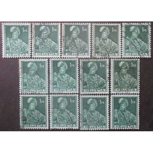 Suisse N°363 X 13 Oblitéré