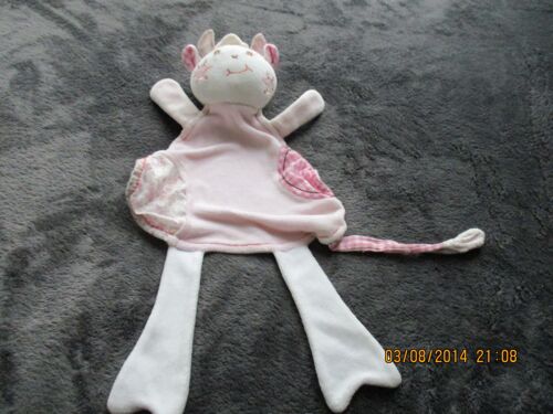 Doudou Plat Vache Rose Takinou