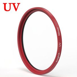 KnPackage-Filtre d'objectif UV pour Olympus Canon Eos 2000d,appareil photo X,58mm,67mm,72mm,77mm,49mm,52mm,55mm - Type Red Frame UV-58mm