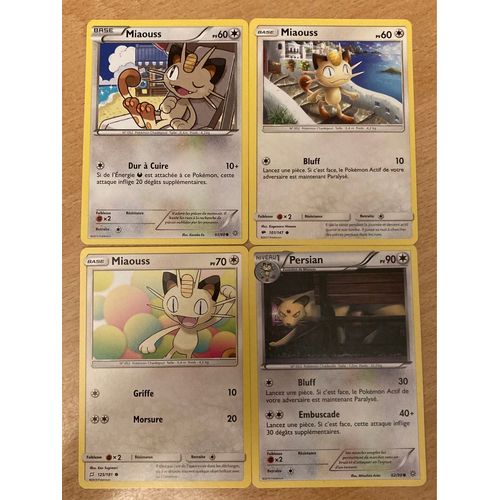(3393) 3x Miaouss + Persian (Pokemon)