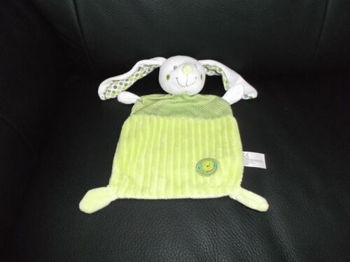 Doudou Plat Lapin Vert À Pois Imprimé Oiseau Nicotoy Simba Toys Benelux