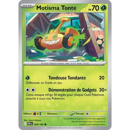 Carte Pokémon - Motisma Tonte - 009/182 - Ev10 Rivalités Destinées