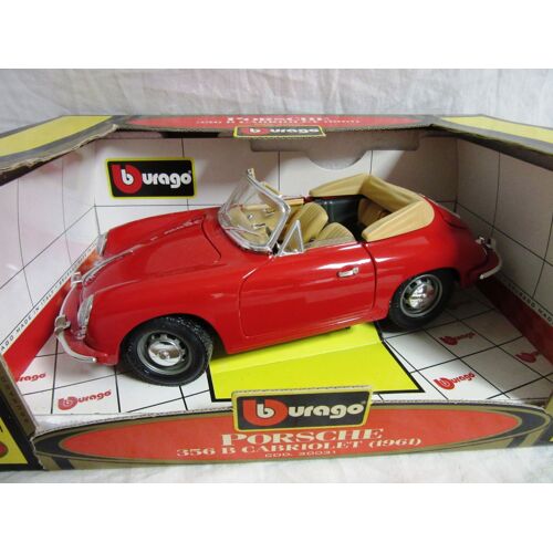 Porsche 356 B Cabriolet Bburago 1:18 Rouge