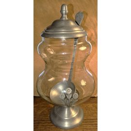 Pot À Sangria En Étain Et En Verre